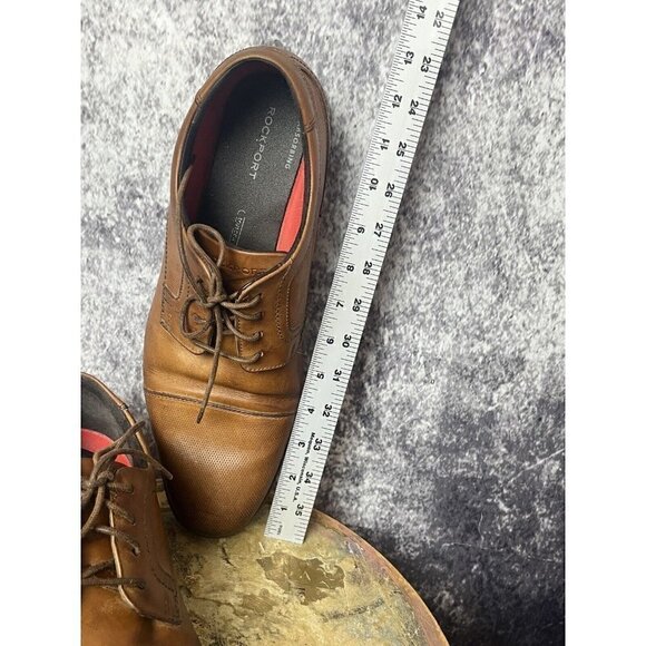 Rockport Shoes Mens 12 DresSports Antique Brown Dress Office Old Money Luxury - Picture 10 of 10